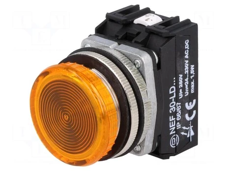Control lamp | NEF30 | Illumin: LED | 24÷230VAC | Colour: yellow