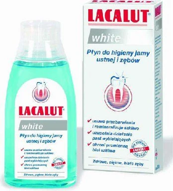 Lacalut burnos skalavimo skystis Baltas 300 ml