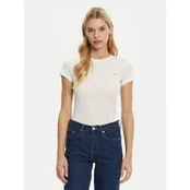 Tommy Jeans Marškinėliai DW0DW20459 Balta Slim Fit