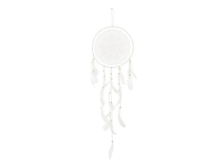 PartyDeco Dream catcher - Feathers, off-baltas, 30x94 cm