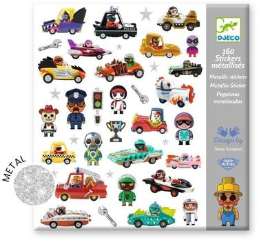 Djeco Lipdukai - 160 lipdukų - Crazy Motors pasaulis