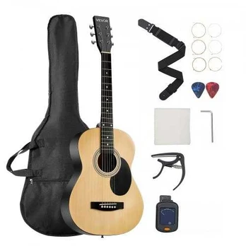 Dreadnought akustinė gitara 99 cm pradedančiųjų rinkinys