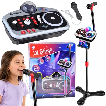 Jokomisiada DJ Mixer Console for Children Microphone Karaoke Bluetooth IN0196