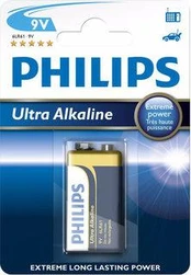 Philips baterie 9V ExtremeLife+, alkalická - 1ks