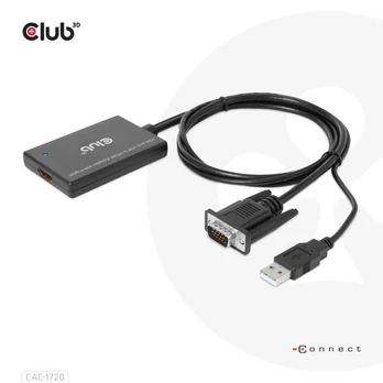 Club 3D CAC- 1720 USB - HDMI - VGA Juodas (500717)