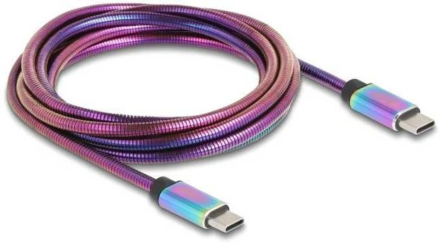 Kabelis USB Delock USB-C - USB-C 2 m Wielokolorowy (81116)