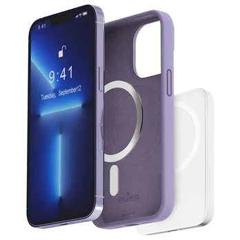 PURO ICON MAG - Dėklas iPhone 14 Pro MagSafe (Tech Lavender)