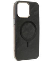 Juodas dėklas Apple iPhone 15 Pro Max telefonui "Gentleman Mag Cover"