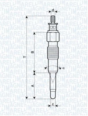 Kaitinimo žvakė MAGNETI MARELLI 062900040304