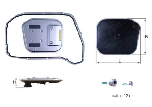 KNECHT HX189KIT Automatic transmission filter