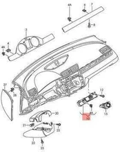 VAG Originalus Carrier VW CC Passat 357 358 3AA857318C