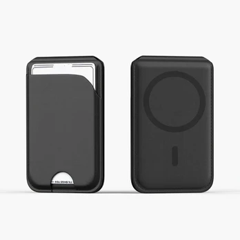 Magnetinė piniginė iPhone su stoveliu, Juoda