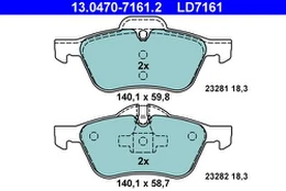 ATE 13.0470-7161.2 Brake pad set