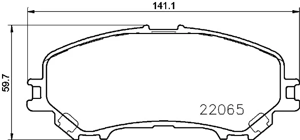 Stabdžių trinkelių rinkinys, diskinis stabdys BREMBO P56100