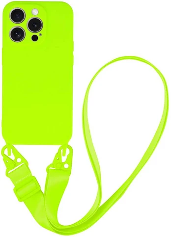 Topt Strap silikoninis dėklas skirtas Apple iPhone 12 Pro design 2 lime