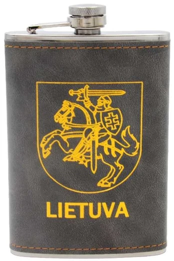 Metalinė gertuvė su Vyčiu „Lietuva“, 255 ml