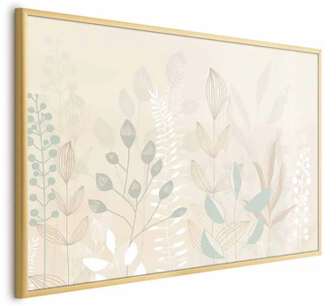 Artgeist Plakatas - Pastel-rusvai gelsvas Meadow