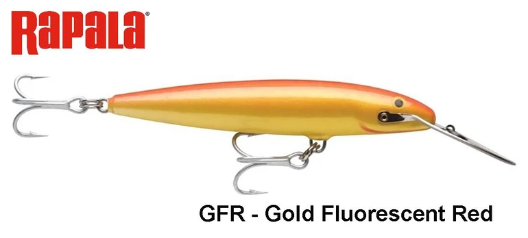 Vobleris Rapala Countdown Magnum CDMAG GFR Gold Fluorescent Red 18 cm