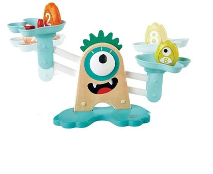 Parduotuvės žaislai Hape Monster Math Scale E0511