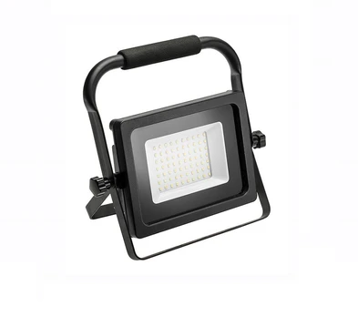 Nešiojamas LED prožektorius GTV iNEXT, 30 W, 2400 lm, 6400 K, IP65, juodos sp.