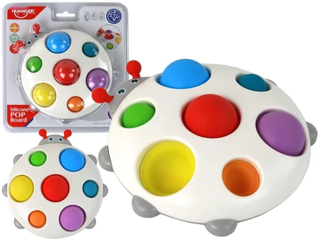 Lean Silikono lenta Spalvinga Ladybug Pop It Edukacinė