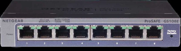Šakotuvas SWITCH NETGEAR GS108E-300PES