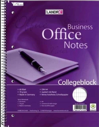 LANDRE Kanzleipapier Office A3/A4 liniert 250 pro Packung