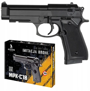 Metalinis žaislinis pistoletas Combat, juodas