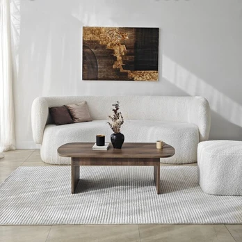 Kavos staliukas Asir Theseus, 105x35x60 cm, riešutas