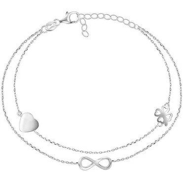 Brilio Silver Double BRC34W sidabrinis charm bracelet