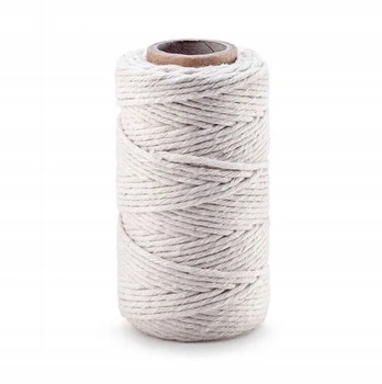 Dp Craft Medvilninė virvė makramei 2 mm 100 g, Dpcraft balta ()