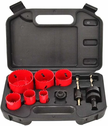 AW-Tools AWTOOLS Bimetalinių gręžimo karūnų rinkinys 8 vnt. 22-64mm