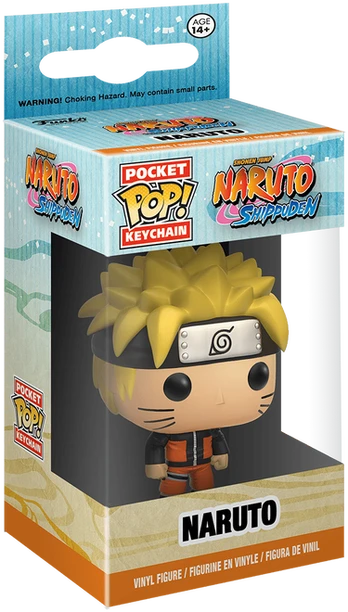 FUNKO POP! Raktų pakabutis: Naruto Shippuden - Naruto, 10 cm