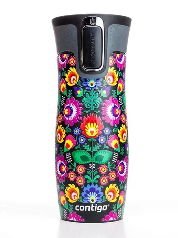 Termo puodelis „Contigo West Loop 2.0 470 ml – Folklor (Juodas Matinis)