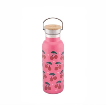 Cherry Metal Water Bottle