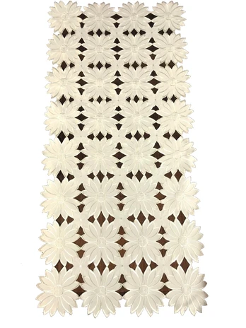 Stalo takelis Mariall, kreminė, 40 x 140 cm