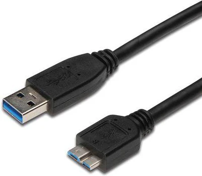 USB kabelis PremiumCord USB-A - mikro B 1 m Juoda (ku3ma1bk)