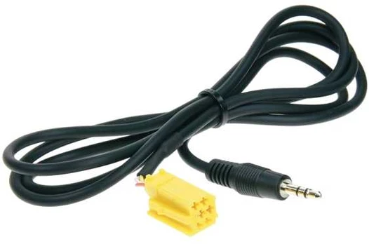 ACV Aux adapter MINI-iso->mini-jack 1,25 m.