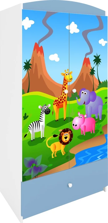 Mėlyna spinta babydreams safari