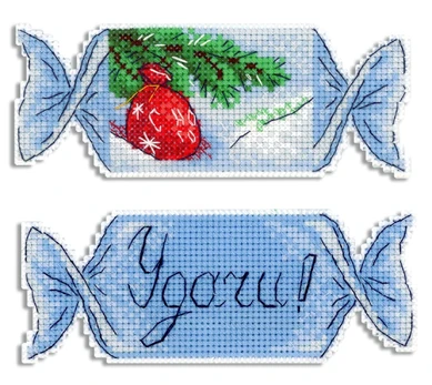 Cross stitch kit "New Year's candy No. 3" SR-1120