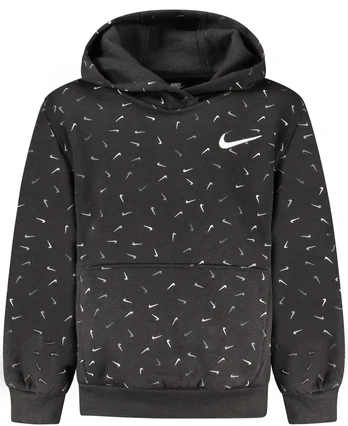 JUODA NIKĖS KIDS ZIP-UP PULOVERIS