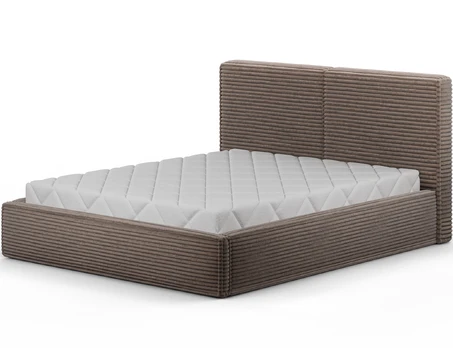 Pesillo Bed + Metal Frame/Gas Lift/Storage 160x200, Modern, Beige