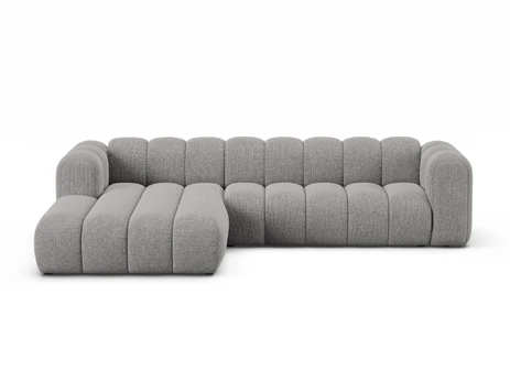 Modular Left Corner Sofa, "Lupine", 4 Seats, 290x177x70, Light Grey