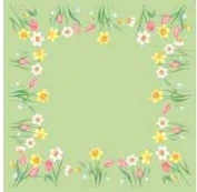 Dug stikdug Bio Dunicel Spring Melody 84 x 84 cm Floret,20 stk/pk