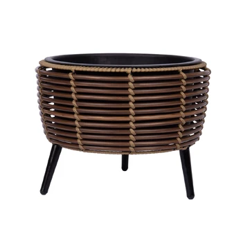 Vazonas WICKER 36x36xH27cm, ruda