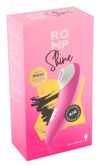 Romp Shine oro bangų klitorio stimuliatorius, geltonas