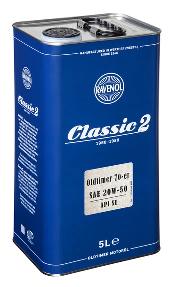 RAVENOL Variklių alyva RAV OLDTIMER 70S 20W50 5L
