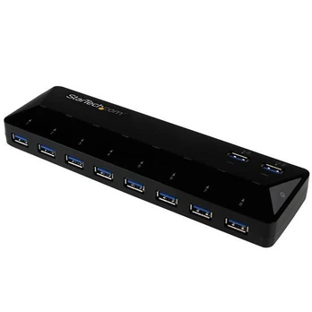 StarTech 10-PT USB 3.0 HUB W/ CHARGING/2X1.5A Krovimo ir sinchronizavimo prievadai