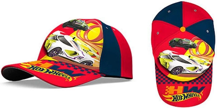 Kepurė su snapelų Hot Wheels, raudona