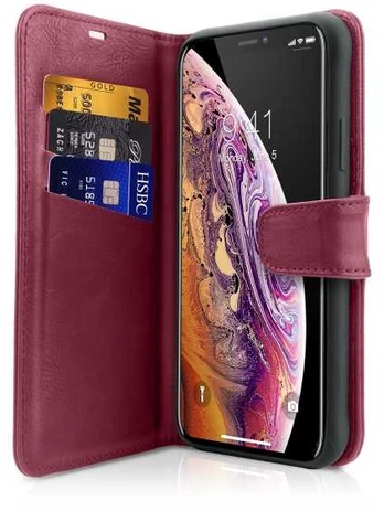 Dėklas ITSKINS BOOK cover til iPhone XS / X®. Rød